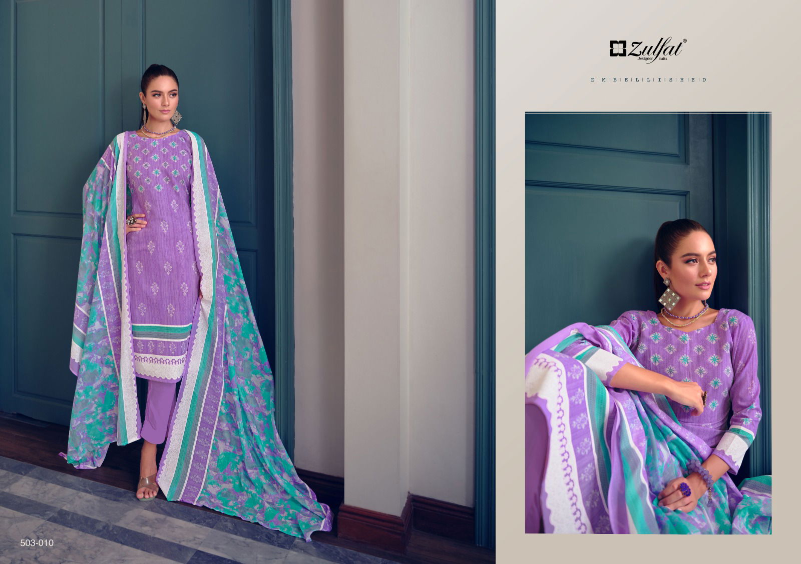 Nasreen BY Zulfat Cotton Dress Material Catalog